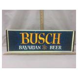 Vintage Busch Bavarian Lighted Sign, Plastic