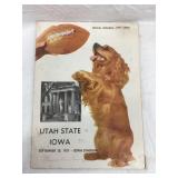 1957 Iowa vs. Utah State Football Program, Center