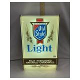 Vintage Old Style Light Beer Lighted Sign,