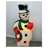 General Foam Plastics Snowman w/ Wreath Blow Mold,