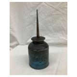 Early John Deere Blue Oil Can, 7 1/4" Total