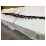 (16) Brass Sleigh Bells on Leather Strap, 1 1/4