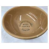 Broadway Hatchery, Yankton Adv. Stoneware Bowl w/
