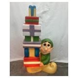 General Foam Plastics Elf w/ Presents w/ Pink