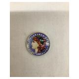 1921 Painted Morgan Silver Dollar