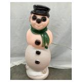 Empire Plastics Skating Snowman Blow Mold w/