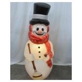 Empire Snowman Snowman Blow Mold w/ Broom, Touched