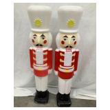 (2) Union Products Nutcracker Blow Molds w/ W