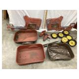 Pedal Tractor Parts-Ertl mo. 68 Hubs Broken Off,