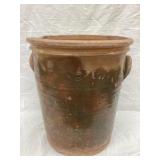 5 Gal. Galena Pottery Flower Pot, Multiple Chips