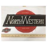 (2) NorthWestern Railway Patches, 15" & 3" L