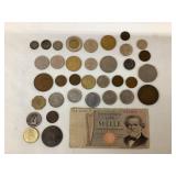 Lot of Foreign Coins/Currency incl. Couple