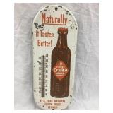 Orange Crush Soda Adv. Metal Thermometer, 14