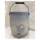 Western Stoneware Co. 1 Gal. Water Cooler w/ Lid,