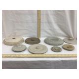 (8) Stoneware Lids, Various Sizes & Styles, Some