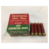 Remington Shur Shot 20 Ga. Shotgun Shell Box &