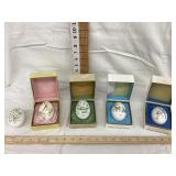 (5) Noritake Hand Painted Bone China Easter Eggs,