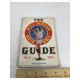 Original 1911 Bull Durham Baseball Guide, 6 1/2"