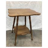 Ornate Wood Parlor Table, NO SHIPPING, 29'T, 23