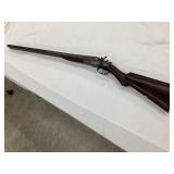 Engraved W. Richards Dble. Barrel 10 Ga. Shotgun,