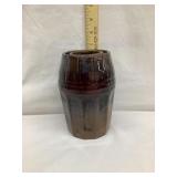 Peoria Pottery 6 1/2"T Wax Sealer Stoneware Jar,