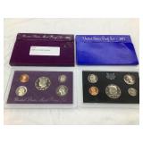 1972 S & 1988 S US Coin Proof Sets