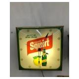 1971 PAM Squirt Adv. Lighted Electric Clock,