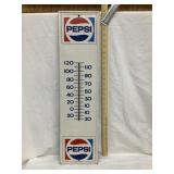 Pepsi Tin Thermometer, 28' x 7 1/4', 1971???