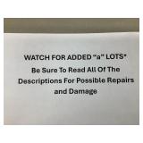 READ ALL BEFORE BIDDING