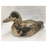 Primitive Carved Wood Duck Decoy, 11 1/2"L