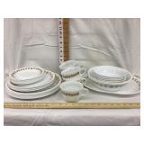 Vintage Corelle Dishes W/ Butterfly Gold Pattern