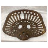 Original Chieftain Cast Iron Tractor Seat, Piece