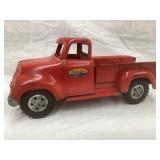 Vintage Tonka 1:16 Pressed Steel Toy Red Pick-up