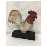 Hummer E 184 Cast Iron Rooster Windmill Weight w/