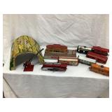 Hafner Tin Toy Train, Wind-Up Engine, O Gauge, w/