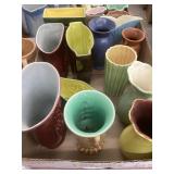(12) Pcs. Of Red Wing Pottery, Vases & Planters,