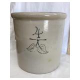 Red Wing/MN. Stoneware 4 Gal. Elephant Ear Crock,