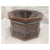 Bennington Type Stoneware Spittoon, 8"Diameter, 4