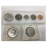 1967 US Proof Coin Set & (2) More 40% Silver