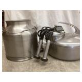 Stainless Steel Surge Milker & SS Milker Pail