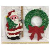 (2) Vintage Melted Plastic Popcorn Christmas