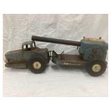 Vintage Nylint Pressed Steel Missile Launcher Toy