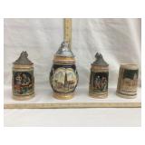 (4) Beer Stines, (3) Made in Germany
