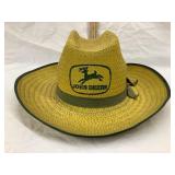 Vintage Kids John Deere Straw Hat, Size Medium