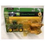 NIB John Deere 9520 W/1812C 1/64 Scale Toy Tractor