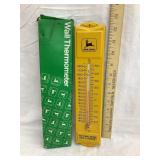 John Deere Metal Thermometer, Appears NIB, 12