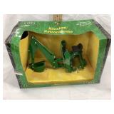 NIB Ertl John Deere 1/16 Toy Backhoe, Box has