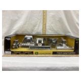 NIB Ertl Britains John Deere 5-Piece Chrome Plated