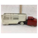 Wyandotte Pressed Steel Toy Semi & Trailer,