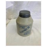 Union Red Wing Stoneware Qt. Mason Fruit Jar,